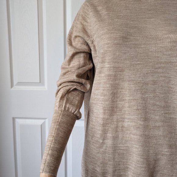 Badgley Mischka 100% Merino Wool Crew Neck Knit Sweater Size L - Picture 2 of 11